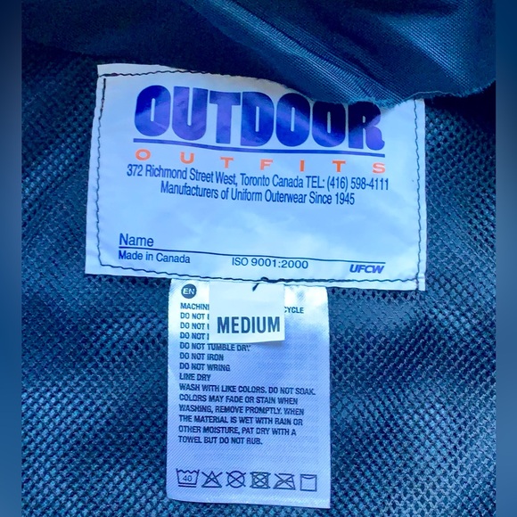 Outdoor Outfits rain coat Size M - Picture 6 of 7